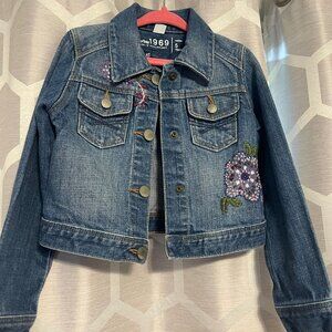 Gap Embroidered Jean Jacket